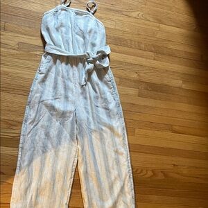Abercrombie & Fitch Blue and White Striped Kids Jumpsuit